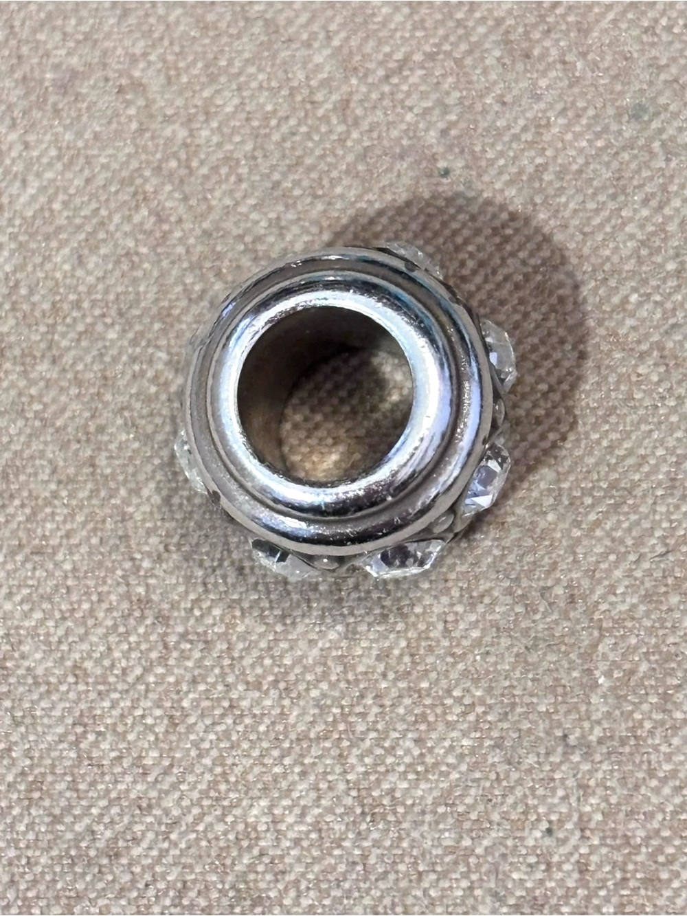 🆕 Brighton Glam Spacer bead Silver with clear big round crystals Retired - Picture 3 of 7